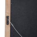 Elegant Wood Block Carved Leaner Mirror - White