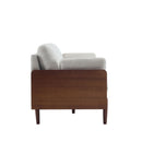 Mid Century Moderne Sofa With Wood Sides