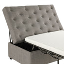 Convertible Folding Sofa Bed Ottoman With Memory Mattress And Tufted Design