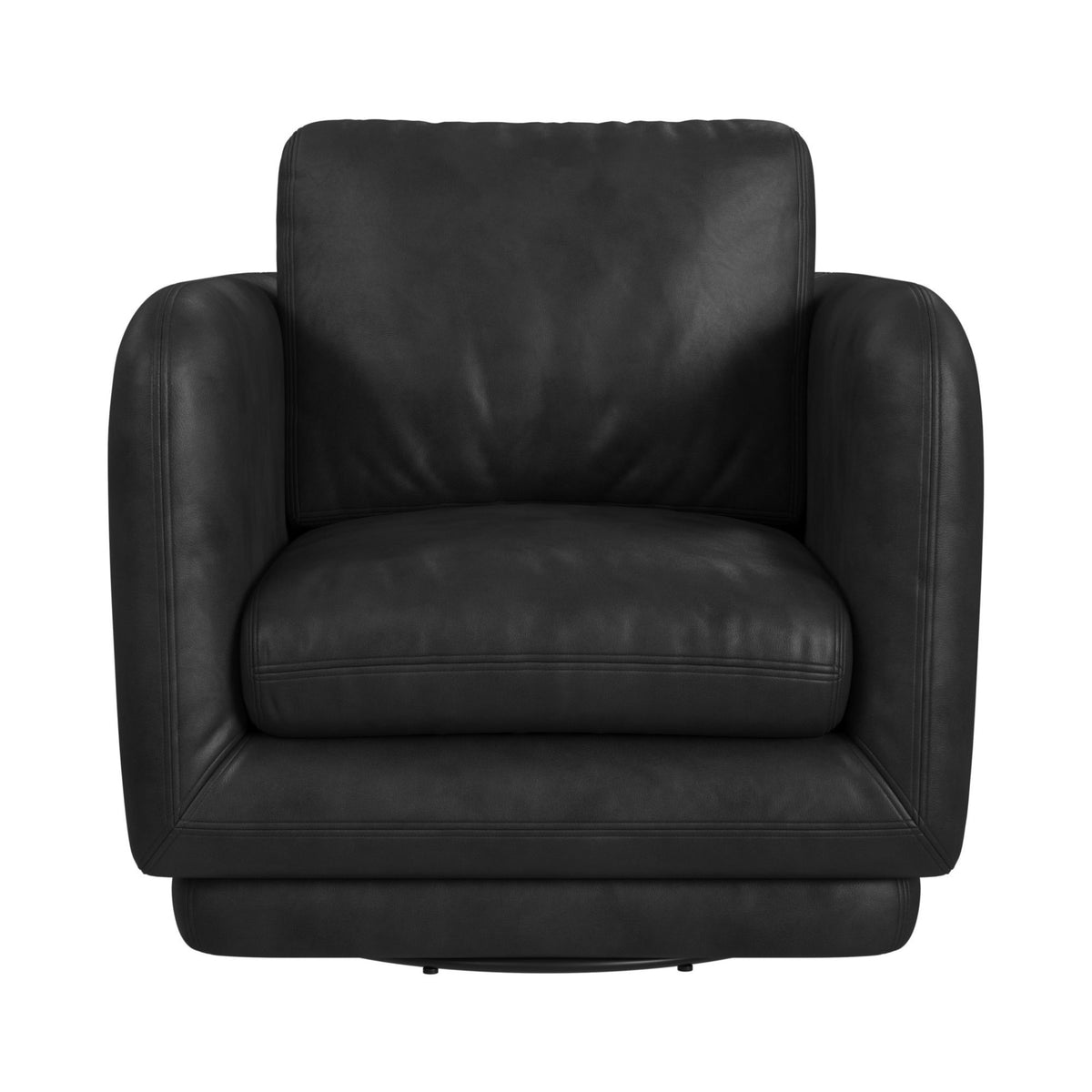 Winger Swivel Chair in Simba Black by Elements International, view 2