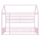 House Frame With Fence And Shelves