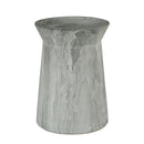 Round Outdoor End Table - Marble
