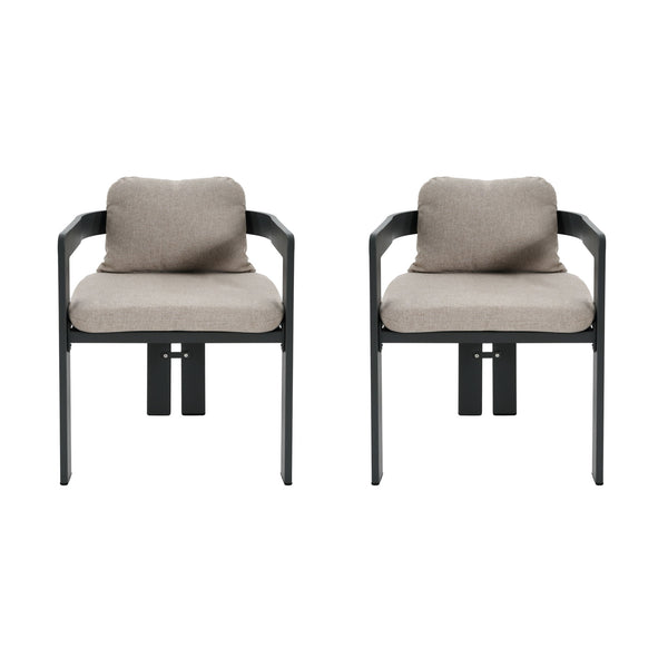 Pula - Patio Outdoor Aluminum Dining Chair (Set of 2)