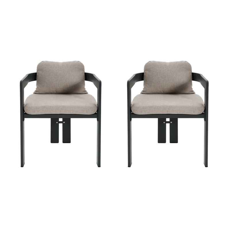 Pula - Patio Outdoor Aluminum Dining Chair (Set of 2)