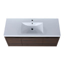 Floating Bathroom Vanity With Resin Sink And Soft Close Doors