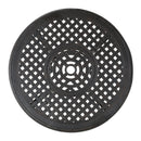 Traditional Style Cast Aluminum Bar Table With Lattice Design And Umbrella Holder - Bronze