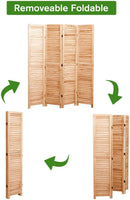 Panel Wooden Folding Room Divider