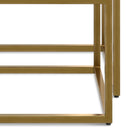 Macy - 2 Pieces Nesting Table - Black / Gold