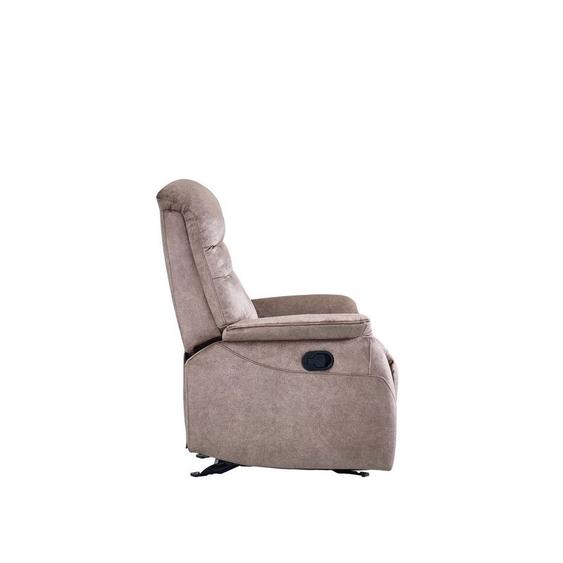 Rocking Recliner Chair For Living Room, Adjustable Modern Recliner Chair, Recliner Sofa With Lumbar Support, Classic And Traditional Recliner Chair With Comfortable Arm And Back Sofa - Dark Gray