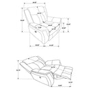 Lawrence - Upholstered Reclining Sofa Set