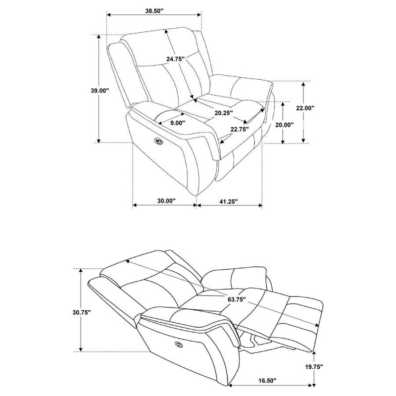 Lawrence - Upholstered Reclining Sofa Set
