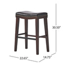 Elegant Saddle Stool With Curved Seat Comfort - Brown