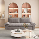 Queen Pull Out 3 In 1 Convertible Sleeper Sofa With Side Storage