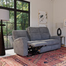 Penn - Power Reclining Sofa With Power Headrests & Lumbar - Dark Gray - Atlantic Fine Furniture Inc