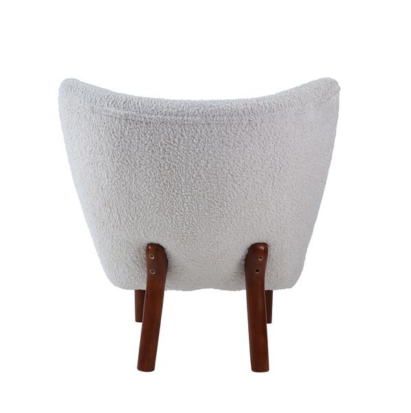 Zusud - Accent Chair - White Teddy Sherpa - Atlantic Fine Furniture Inc