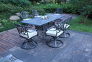 Rectangular Long Dining Set With Sunbrella Cushions