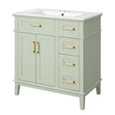 Modern Bathroom Vanity With Ceramic Sink, Soft Close Storage Cabinet