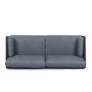 Mid - Century 3 Seater Sofa With Pillow Cushions