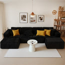 Modular U-Shaped Sectional Sofa With Reversible Design