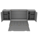 Murphy Bed With Shelves, Cabinets And USB Ports