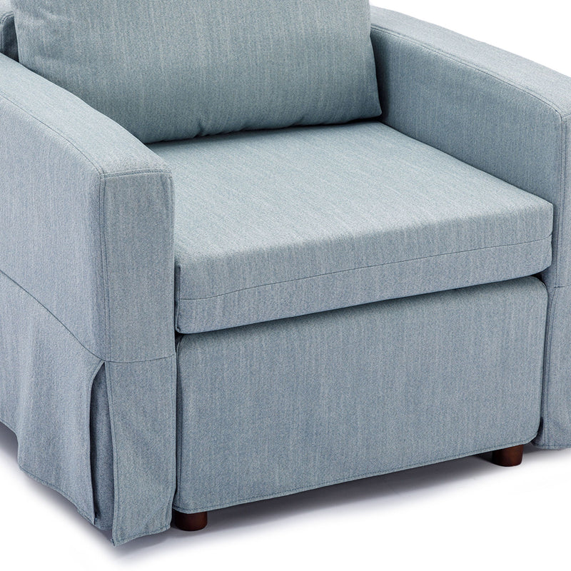 Single Seat Module Sofa Sectional Couch Seat Cushion And Back Cushion Removable And Washable