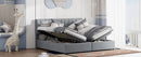 Upholstered Platform Bed With A Hydraulic Storage System