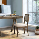 Modern Armless Dining Chair With Cane Back (Set of 2)