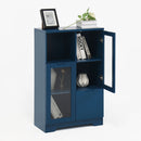 Modern Cabinet With Glass Doors And Drawer