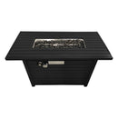 Outdoor Fire Pit Table & Lid - Black