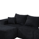 Modular Sectional Sofa, Convertible Couch With Chaise Corduroy