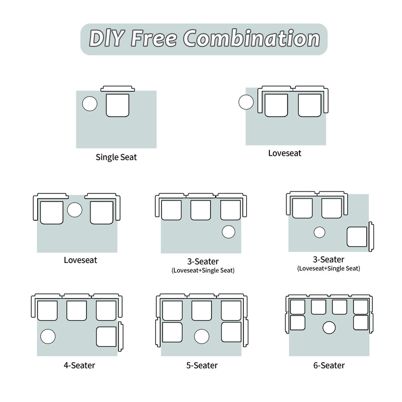 Convertible Floor Sofa Bed, Boneless Modular Sectional Sofa For Living Room