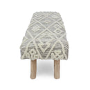 Prytania - Boho Handmade Fabric Upholstered Bench