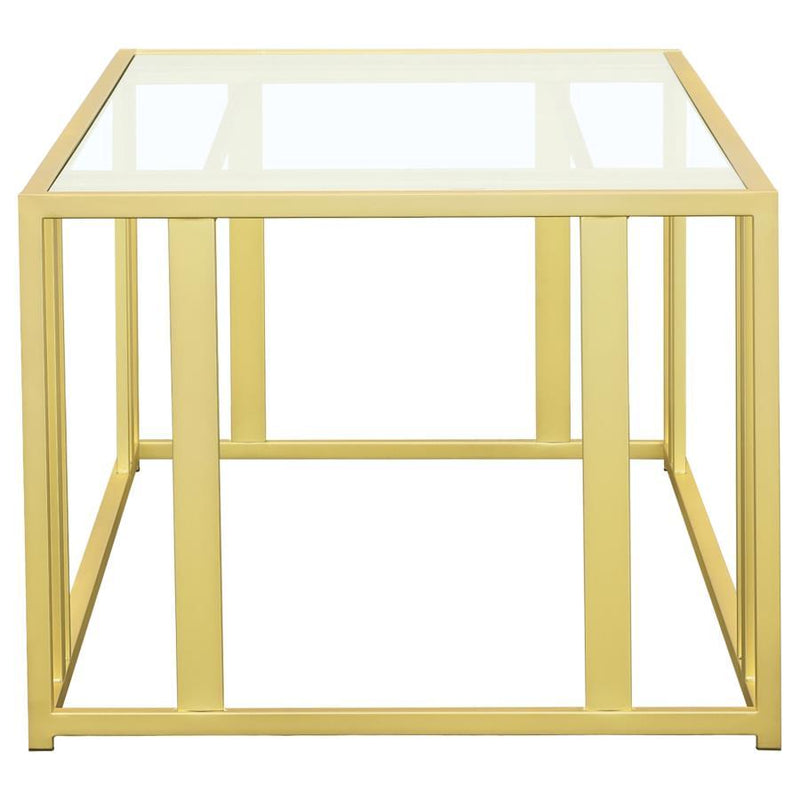 Adri - Rectangular Glass Top Coffee Table