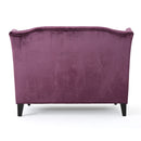 Nurturing - Upholstered Loveseat With Wing Back And Diamond Tufting