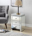 Noralie - Accent Table - Mirrored & Faux Diamonds
