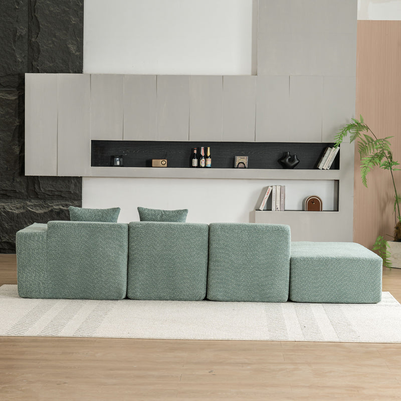 Sectional Sofa Full-Compressed Sofa Couch Free-Combined Sofa For Living Room