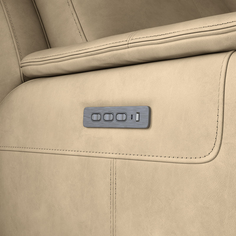 Odell - Power Reclining Loveseat With Power Headrests & Lumbar - Stone