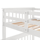 Stairway Bunk Bed With Storage And Guard Rail For Bedroom