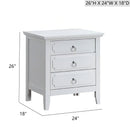 Hammond - 3 Drawer Nightstand - White