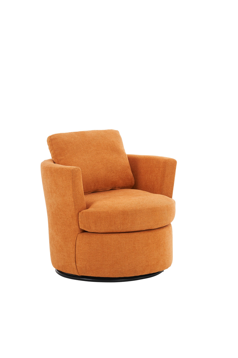 Swivel Barrel Chair, Comfy Round Accent Sofa Chair For Living Room, 360 Degree Swivel Barrel Club Chair, Leisure Arm Chair