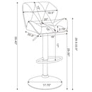 Berrington - Upholstered Adjustable Bar Stools (Set of 2)