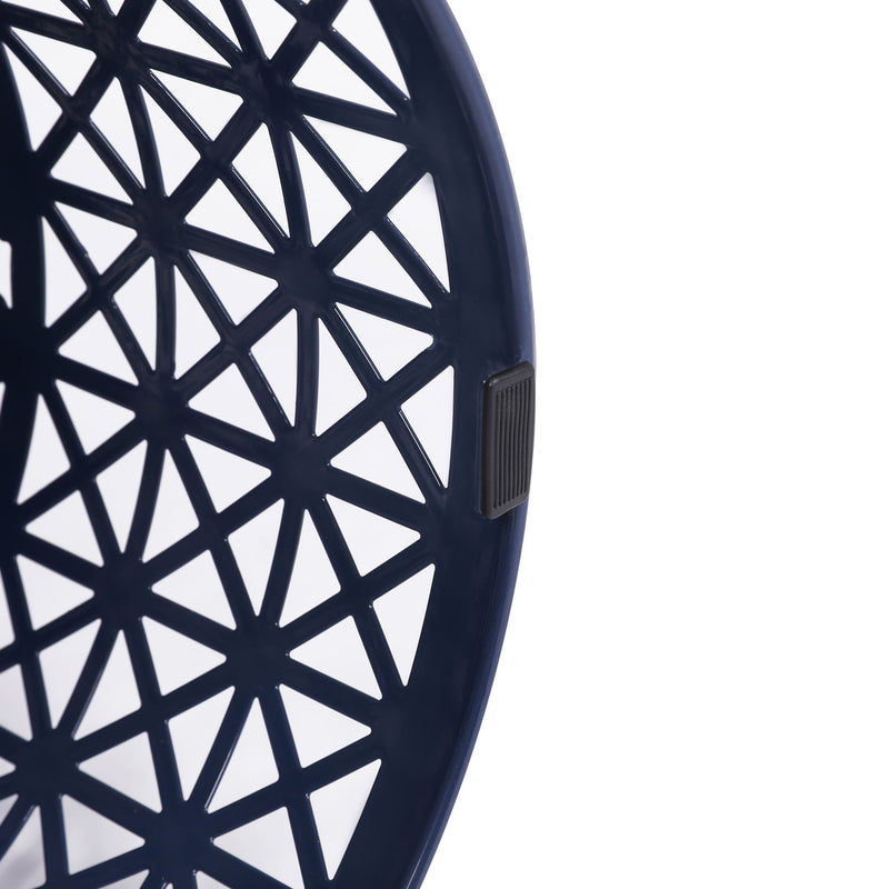 Modern Iron Solar Side Table With Built - In Light