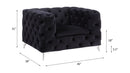 Phifina - Chair - Black Velvet