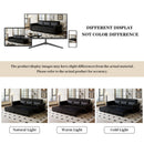 3 In 1 Convertible Sleeper Sofa With Nailhead Trim & Rolled Arm