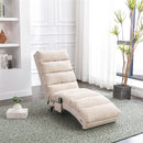 Massage Chaise Lounge Indoor With Remote Control, Ergonomic Electric Massage Lounger