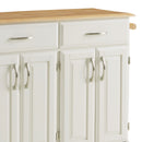 Blanche - Kitchen Cart - White - Wood - 36"