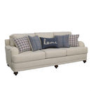 Glenn - Upholstered English Arm Sofa - Light Gray And Blue - Atlantic Fine Furniture Inc