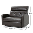 Alma - Contemporary Upholstered Loveseat Recliner
