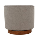 Miramar - Swivel Barrel Chair With Wooden Base