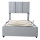 Upholstered Platform Bed With A Hydraulic Storage System